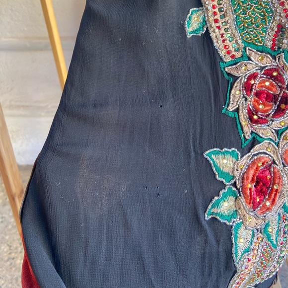 🛍️ Embroidered Silk Jacket. Size- M - Picture 8 of 9